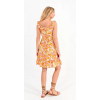 Robe courte imprimé fleuri orange MOLLY BRACKEN