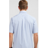 Chemise homme manches courtes bleue à rayures EDEN PARK