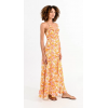 Robe longue imprimé orange/ jaune MOLLY BRACKEN