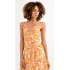 Robe longue imprimé orange/ jaune MOLLY BRACKEN