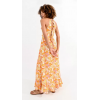 Robe longue imprimé orange/ jaune MOLLY BRACKEN