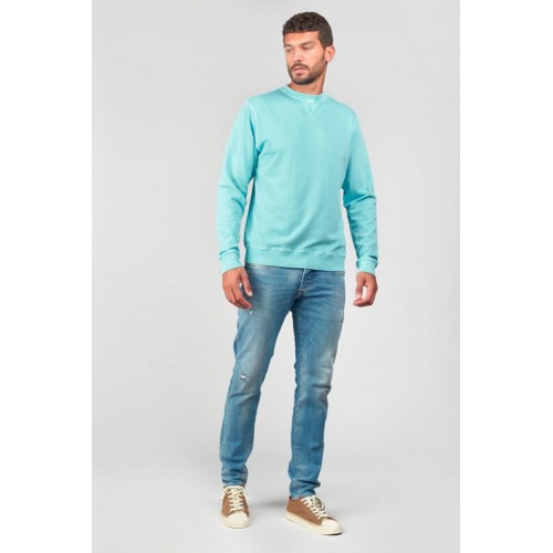 Sweat homme Varel bleu turquoise LE TEMPS DES CERISES