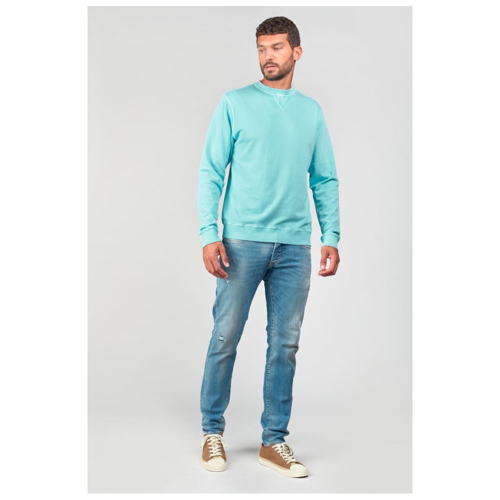 Sweat homme Varel bleu turquoise LE TEMPS DES CERISES