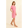 Robe courte droite, rose manches courtes MOLLY BRACKEN