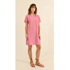 Robe courte droite, rose manches courtes MOLLY BRACKEN