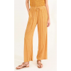 Pantalon femme, fluide en viscose imprimé safran MOLLY BRACKEN