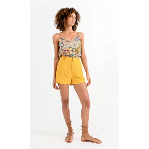 Short femme jaune, taille haute MOLLY BRACKEN