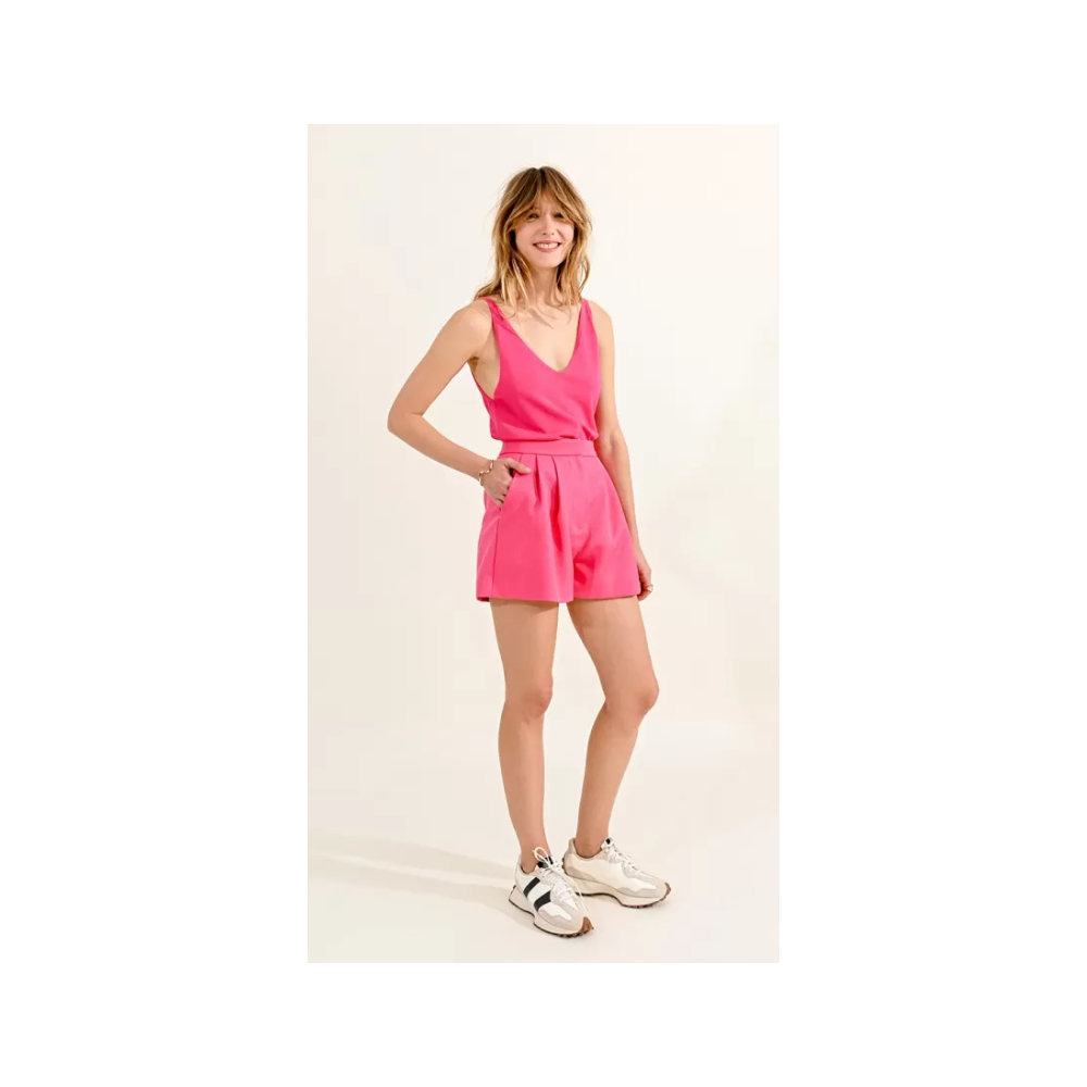 Short femme rose à pinces MOLLY BRACKEN