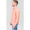 Chemise homme Rodes en lin mélangé saumon LTC