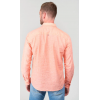 Chemise homme Rodes en lin mélangé saumon LTC