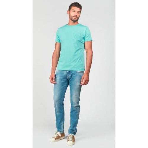 T-shirt homme Paia bleu turquoise LE TEMPS DES CERISES