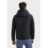 Blouson homme bi matière noir et anthracite CAMEL