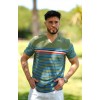 T-shirt homme GUILLAUME kaki, bleu dur LA MARINIERE FRANCAISE