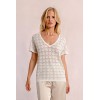 Pull en maille ivoire et doré MOLLY BRACKEN