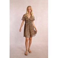 Robe courte léopard MOLLY BRACKEN