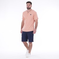 T-shirt Ruckfield col tunisien abricot