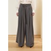 Pantalon femme palazzo gris SOUVENIR