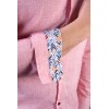 Chemise BOST voile rose clair contrastes fleuris LA CIBLE ROUGE