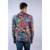 Chemise homme EARVIN bleu imprimé fleuri LA CIBLE ROUGE