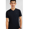 T-shirt homme EDEN PARK noir col V à manches courtes