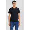 T-shirt homme EDEN PARK noir col V à manches courtes