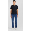 T-shirt homme EDEN PARK noir col V à manches courtes
