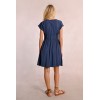 Robe courte plissée marine MOLLY BRACKEN
