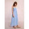 Robe longue à pois ciel et blanc MOLLY BRACKEN