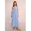Robe longue à pois ciel et blanc MOLLY BRACKEN