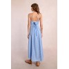 Robe longue à pois ciel et blanc MOLLY BRACKEN