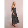 Robe longue à pois noir et blanc MOLLY BRACKEN