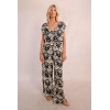 Combi-pantalon imprimé beige et noir MOLLY BRACKEN