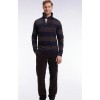 Pantalon chino homme en coton stretch marron EDEN PARK