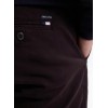 Pantalon chino homme en coton stretch marron EDEN PARK