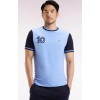 T-shirt homme EDEN PARK, bicolore à manches courtes ciel broderie 10