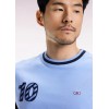 T-shirt homme EDEN PARK, bicolore à manches courtes ciel broderie 10