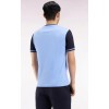 T-shirt homme EDEN PARK, bicolore à manches courtes ciel broderie 10