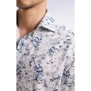 Chemise homme EDEN PARK à imprimé floral en coton gris clair/bleu