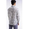 Chemise homme EDEN PARK à imprimé floral en coton gris clair/bleu