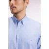 Chemise homme EDEN PARK en coton ciel coupe droite