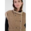 Gilet femme sans manches Fuji camel LE TEMPS DES CERISES