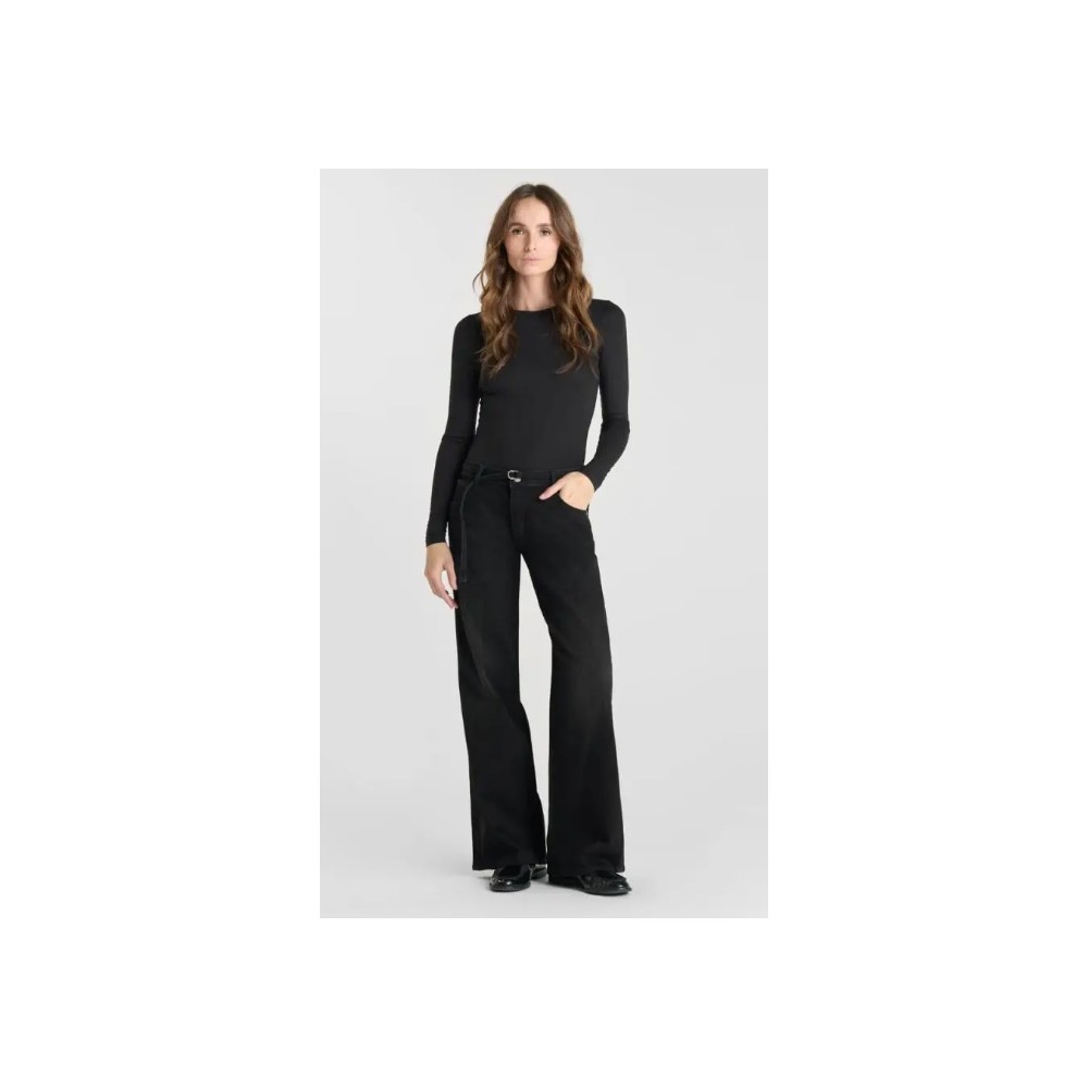 Jeanfemme wide leg Lauryn jab noir N°1 LE TEMPS DES CERISES