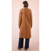 Manteau femme, camel, droit en maille MOLLY BRACKEN