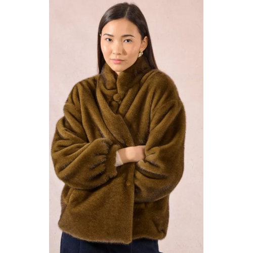 Veste femme, kaki imitation fourrure MOLLY BRACKEN