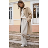 Pantalon femme, ivoire, large à chevrons MOLLY BRACKEN