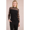 Top fin à dentelle noir MOLLY BRACKEN