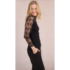 Top fin à dentelle noir MOLLY BRACKEN