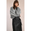 Longue jupe en similicuir noir MOLLY BRACKEN