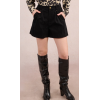 Short en velours noir MOLLY BRACKEN