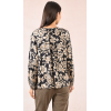 Blouse oversize, imprimé noir et beige MOLLY BRACKEN